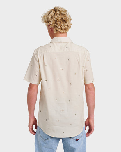 Mini Dimensions Classic Short Sleeve Shirt - Silver Birch | Quick Silver