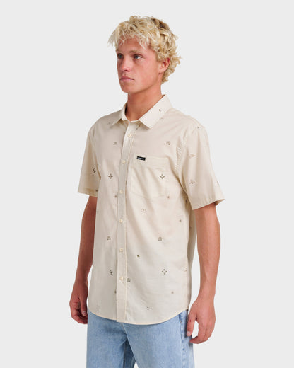 Mini Dimensions Classic Short Sleeve Shirt - Silver Birch | Quick Silver