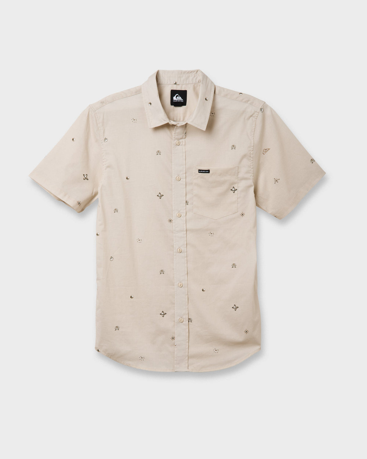 Mini Dimensions Classic Short Sleeve Shirt - Silver Birch | Quick Silver