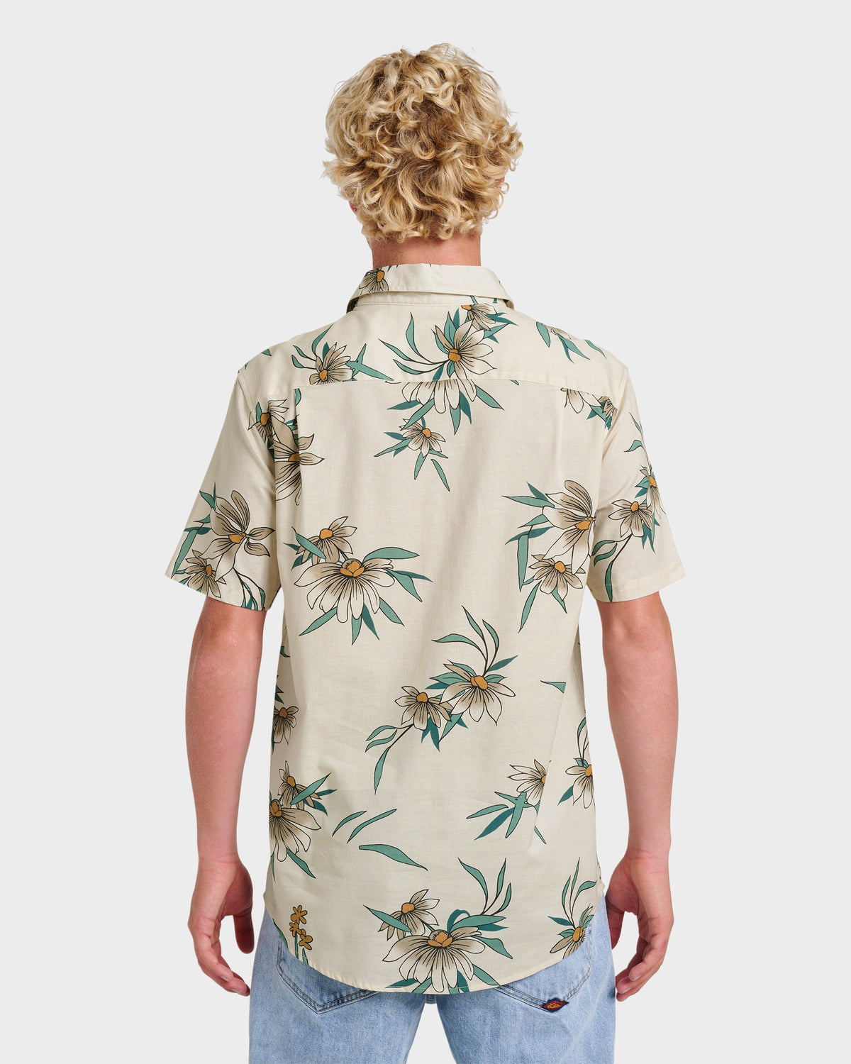 Costal Flora Classic Short Sleeve Shirt - Moonstruck | Quick Silver