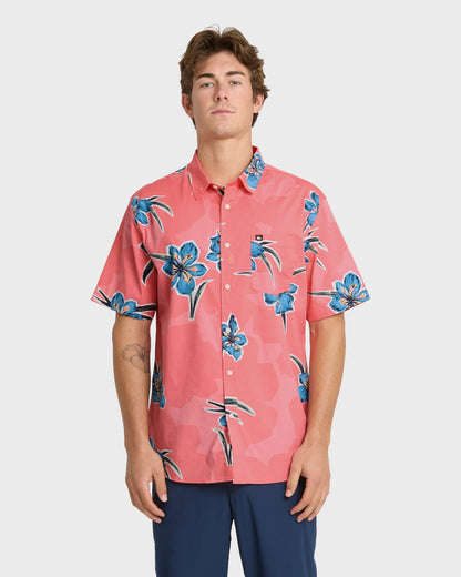Apero Organic Classics Short Sleeve Shirt - Strawberry Print | Quick Silver