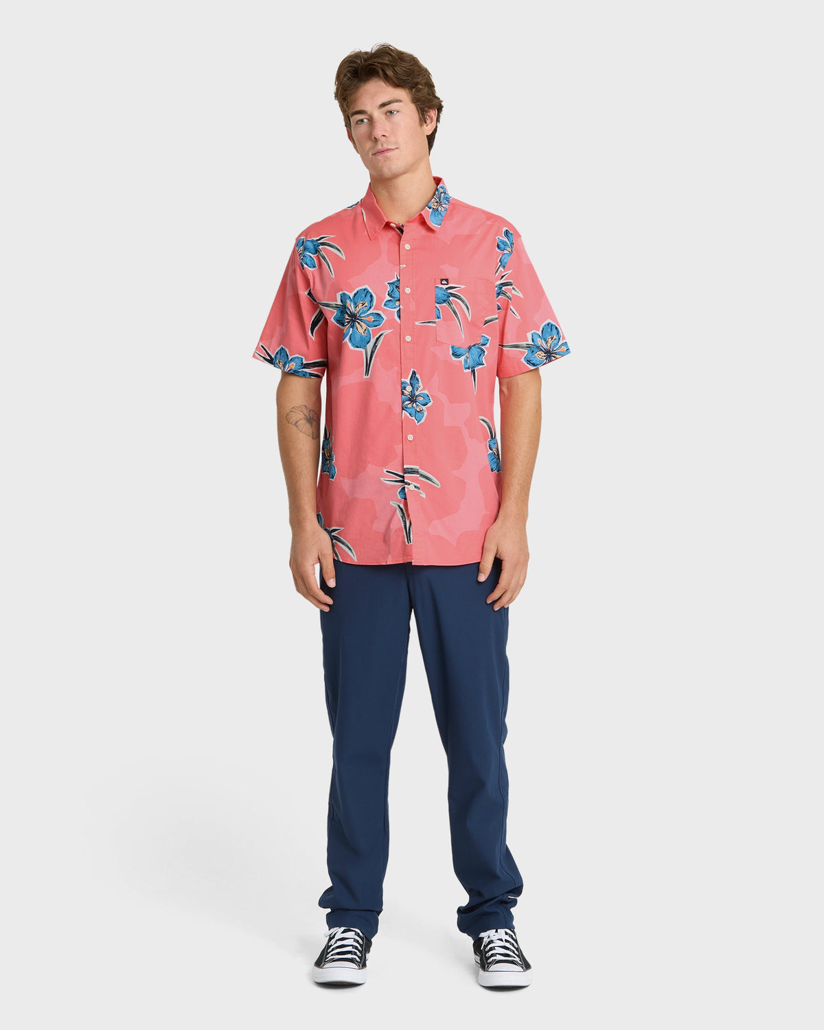 Apero Organic Classics Short Sleeve Shirt - Strawberry Print | Quick Silver