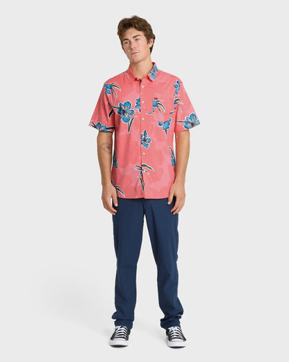 Apero Organic Classics Short Sleeve Shirt - Strawberry Print | Quick Silver