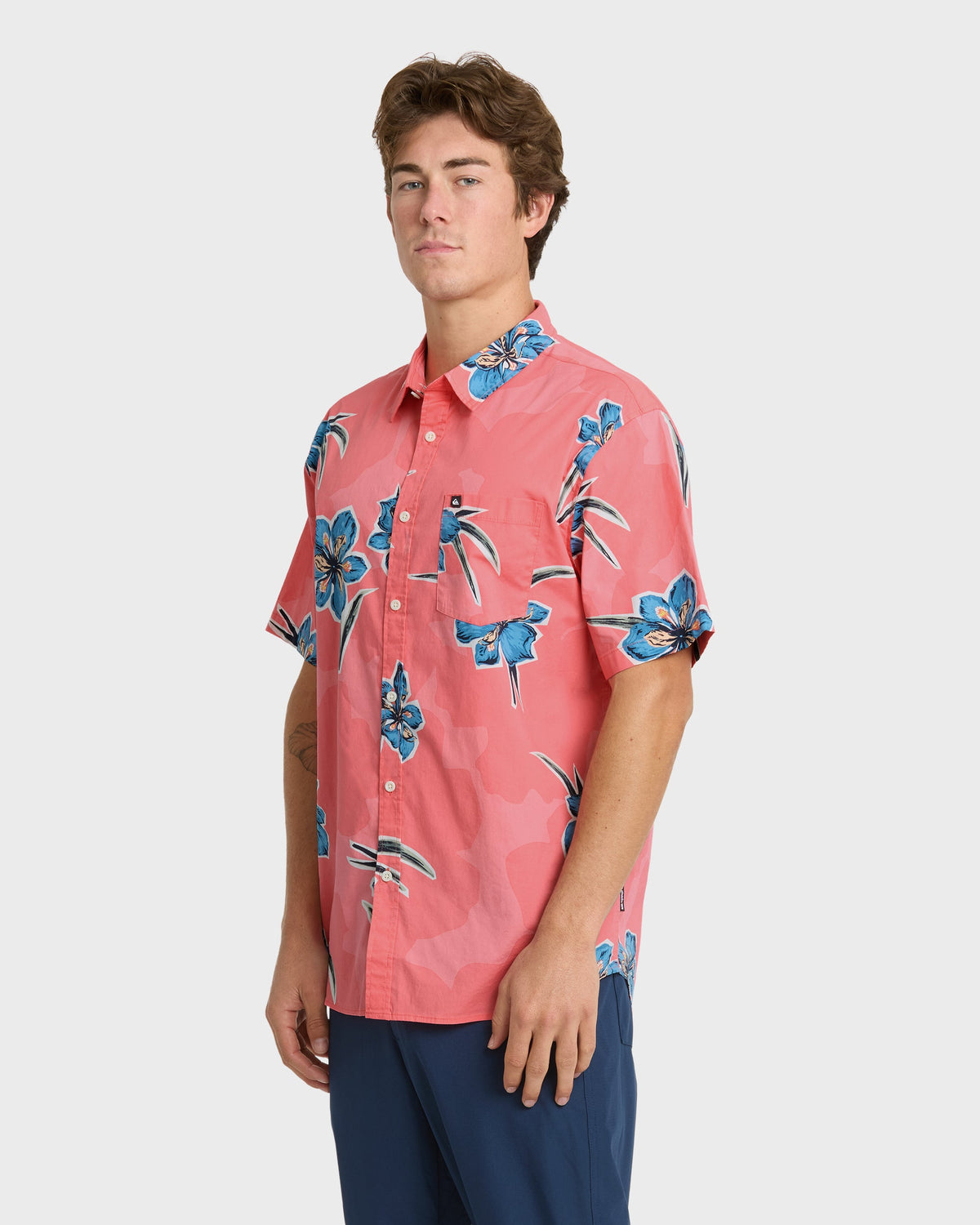 Apero Organic Classics Short Sleeve Shirt - Strawberry Print | Quick Silver
