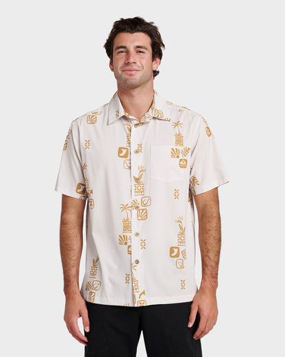 Waterman Mystic Fin Shirt - Moonbeam | Quick Silver
