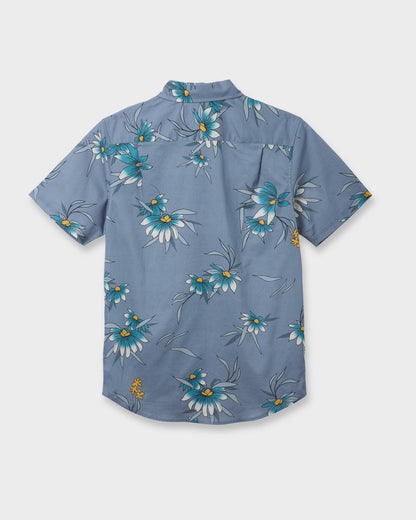 Costal Flora Classic Short Sleeve Shirt - Coronet Blue | Quick Silver