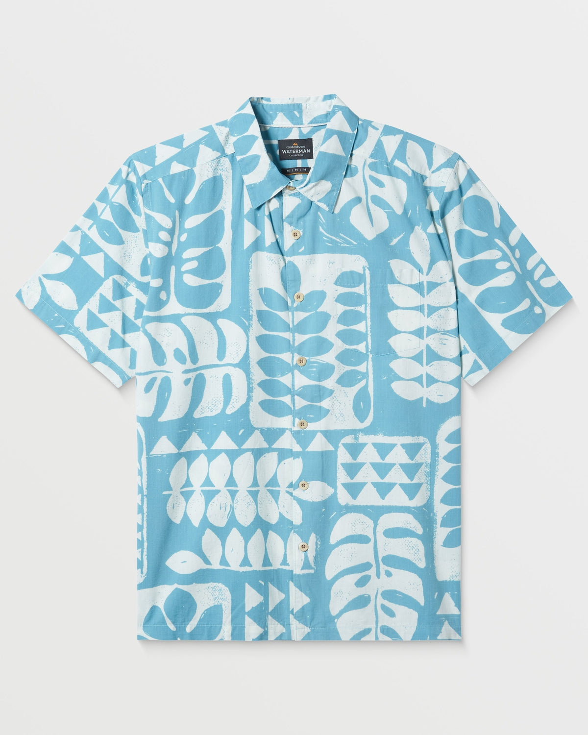 Waterman Turtle Island Shirt - Reef Waters Print | Quick Silver