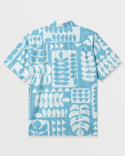Waterman Turtle Island Shirt - Reef Waters Print | Quick Silver