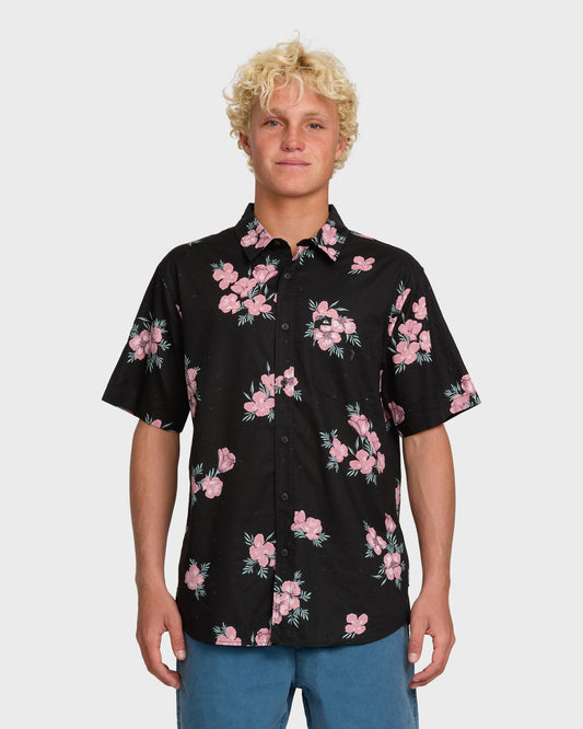 Habitats Classic Short Sleeve Shirt - Black | Quick Silver
