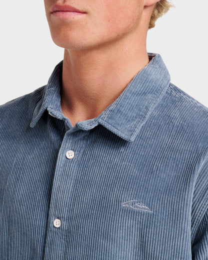 Cord Long Sleeve Shirt - China Blue | Quick Silver