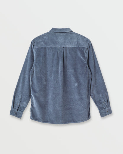 Cord Long Sleeve Shirt - China Blue | Quick Silver