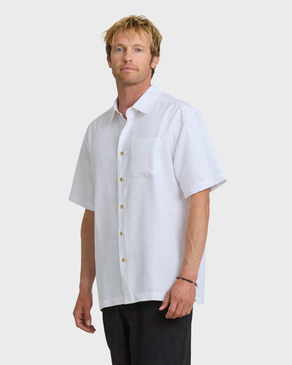 Waterman Island Jungle Shirt - White | Quick Silver