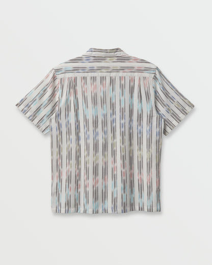 Space Dye Casual Short Sleeve Shirt - Off White | Quick Silver