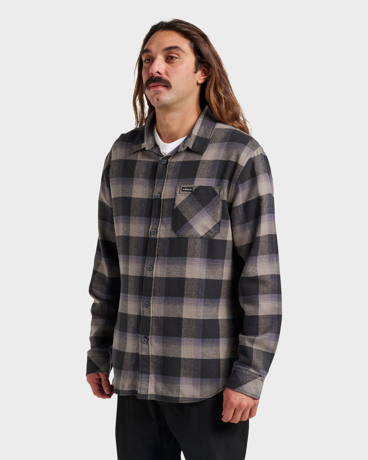 Penmar Check Flannel Shirt - Phantom | Quick Silver