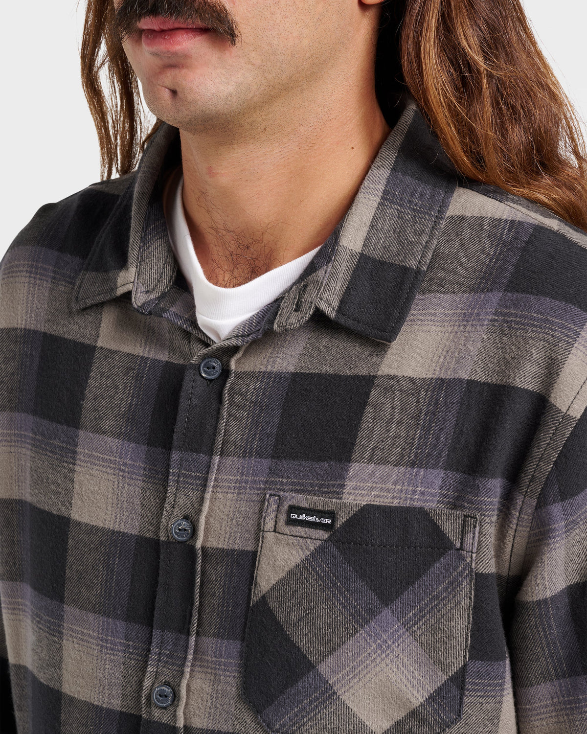 Penmar Check Flannel Shirt - Phantom | Quick Silver