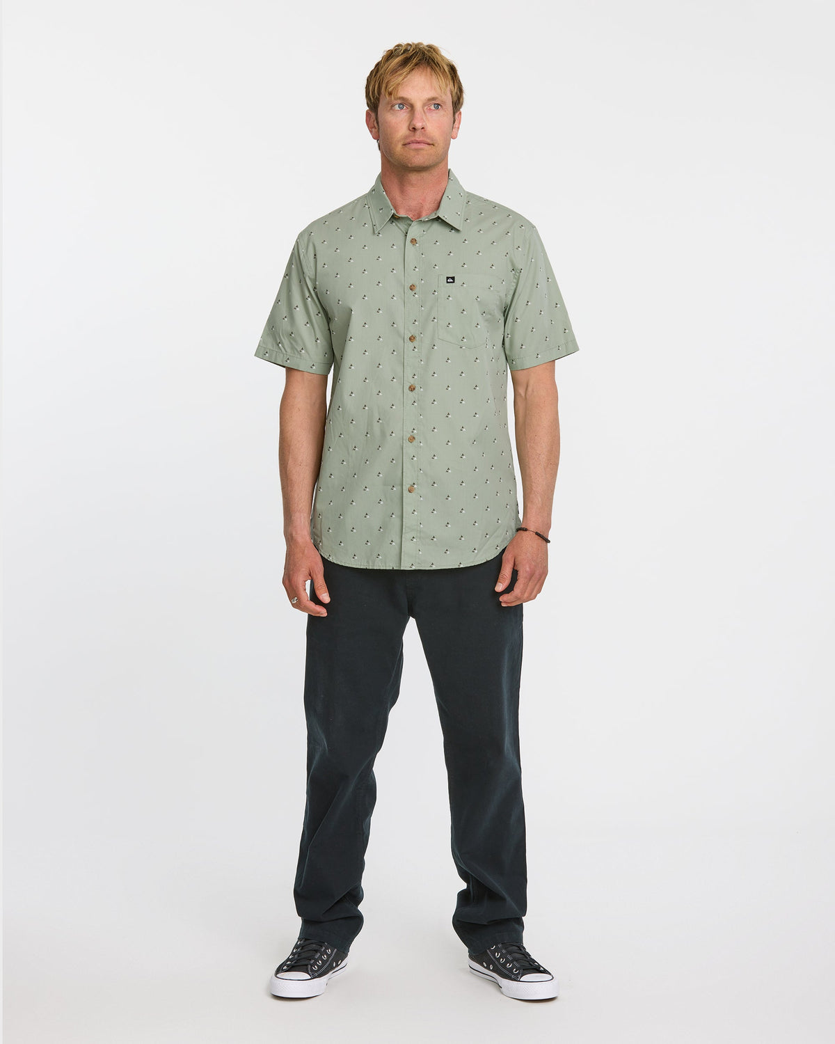Kapu Mini Classics Short Sleeve Shirt - Herb | Quick Silver