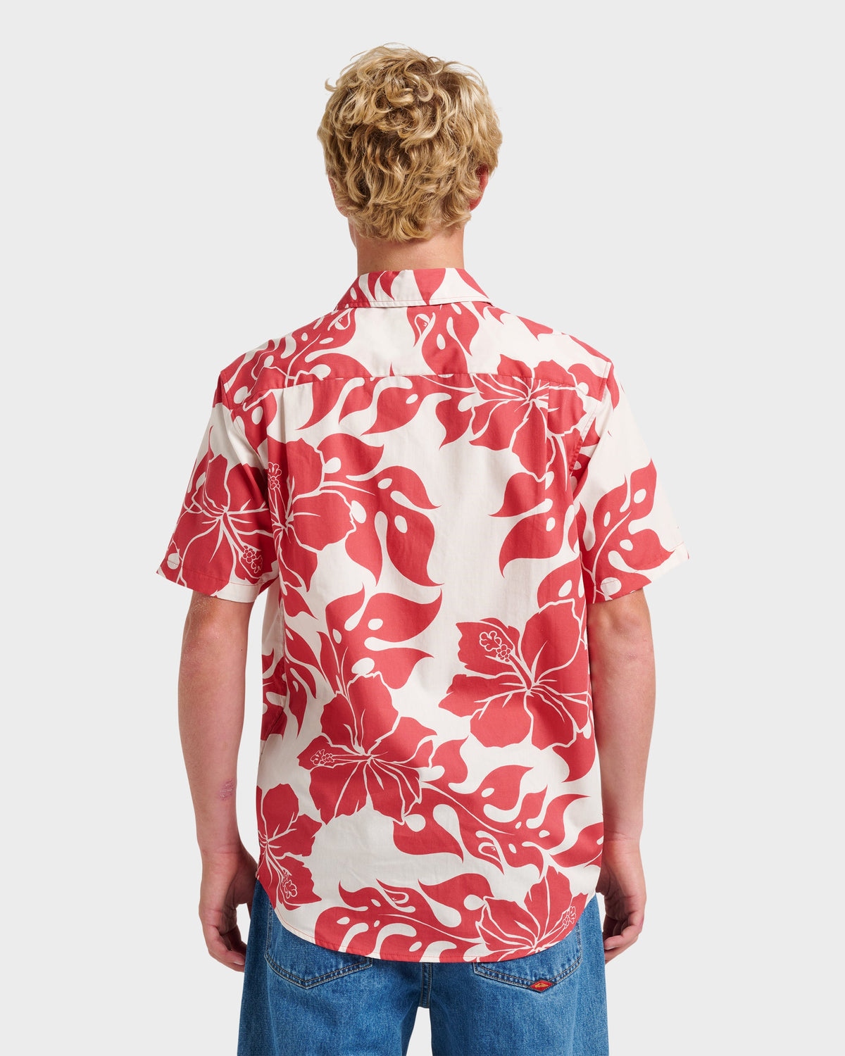 Oceanview Classic Short Sleeve Shirt - Mineral Red | Quick Silver