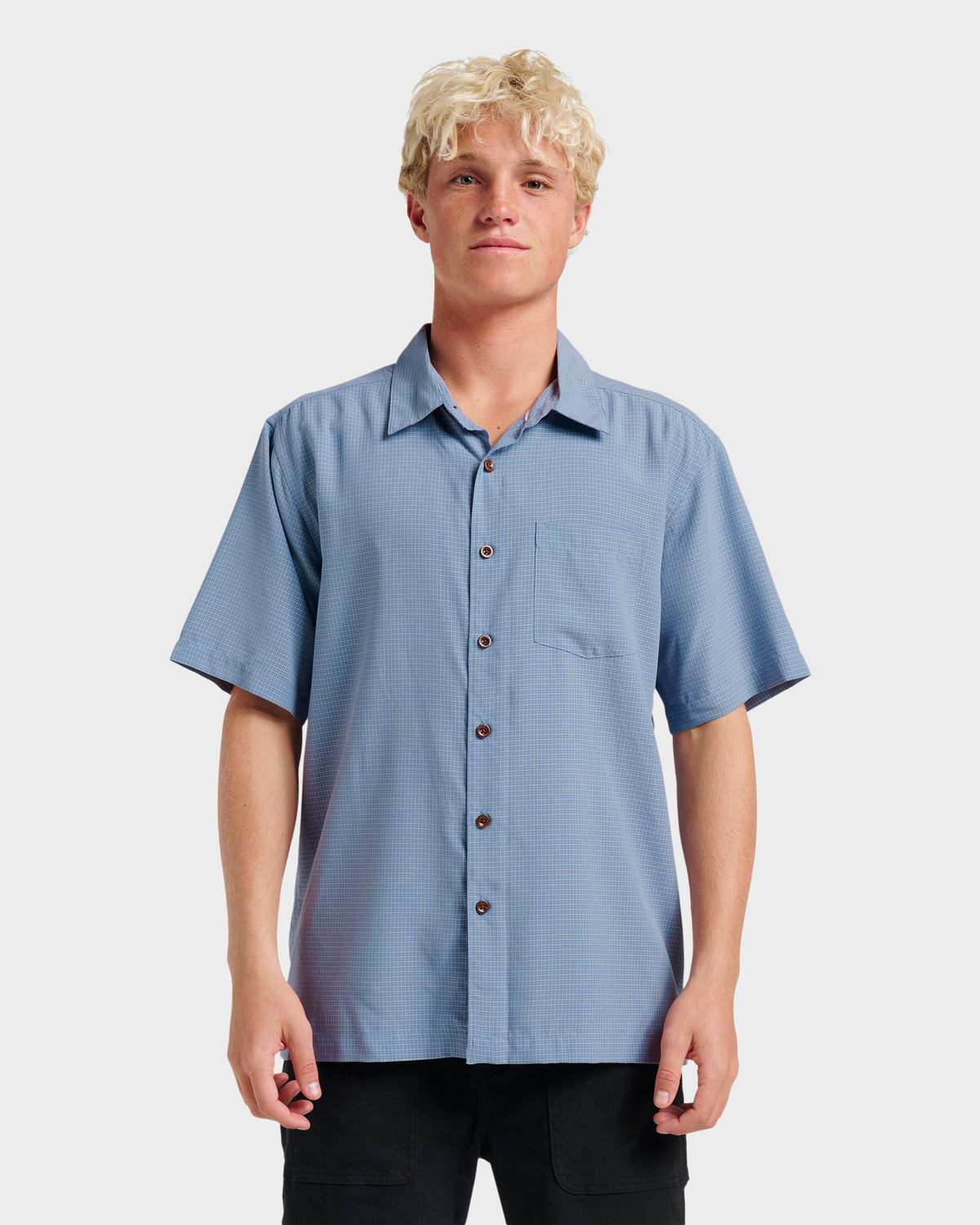 Waterman Check Out Shirt - Flint Stone | Quick Silver