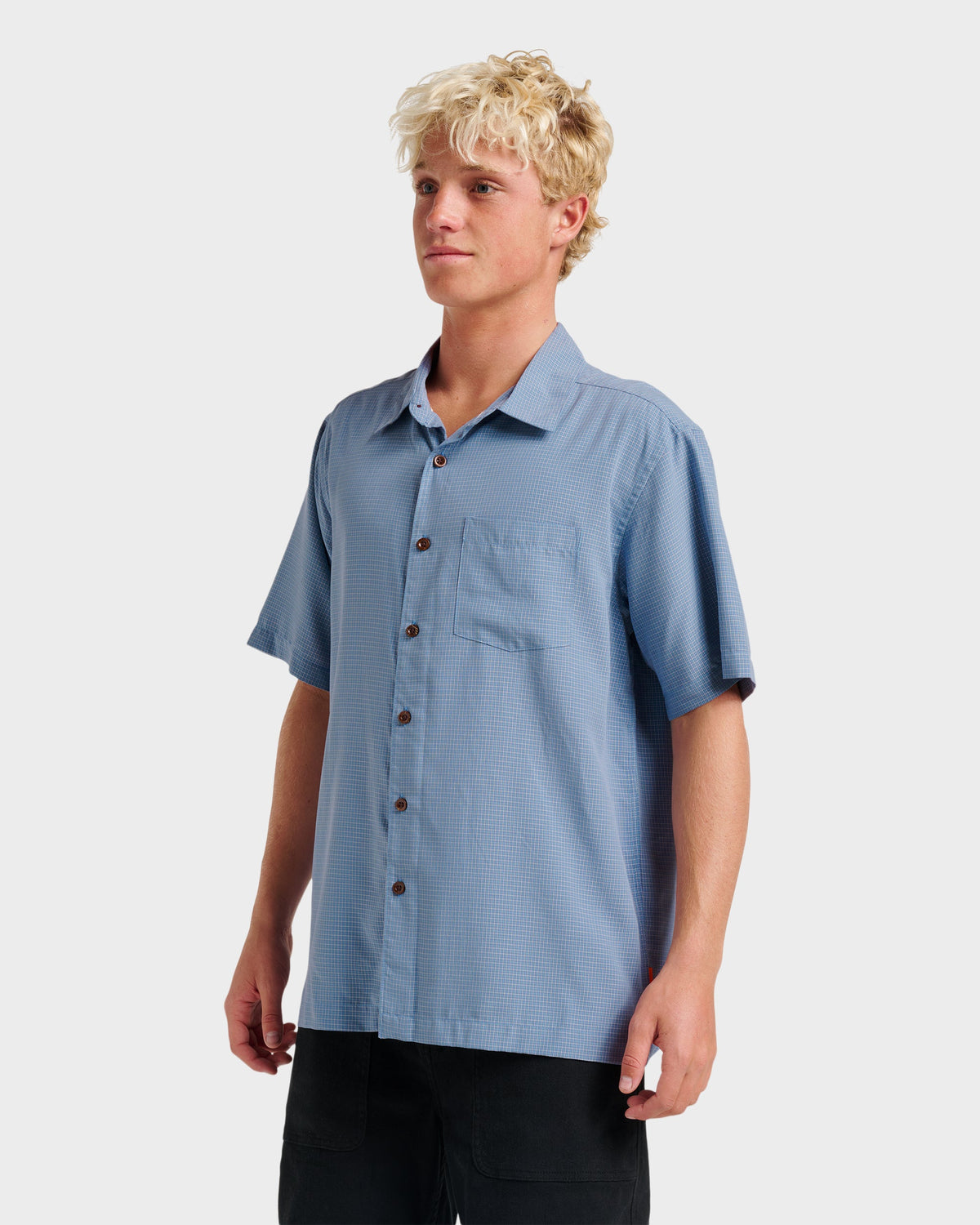 Waterman Check Out Shirt - Flint Stone | Quick Silver