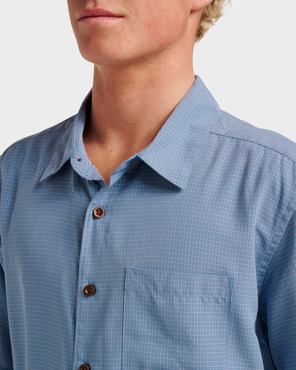Waterman Check Out Shirt - Flint Stone | Quick Silver