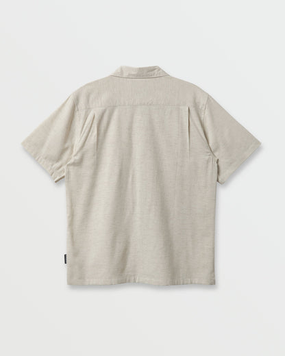 Flecky Island Short Sleeve Shirt - Silver Birch | Quick Silver