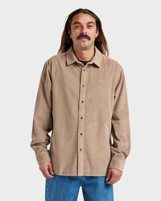 Cord Long Sleeve Shirt - Fallen Rock | Quick Silver