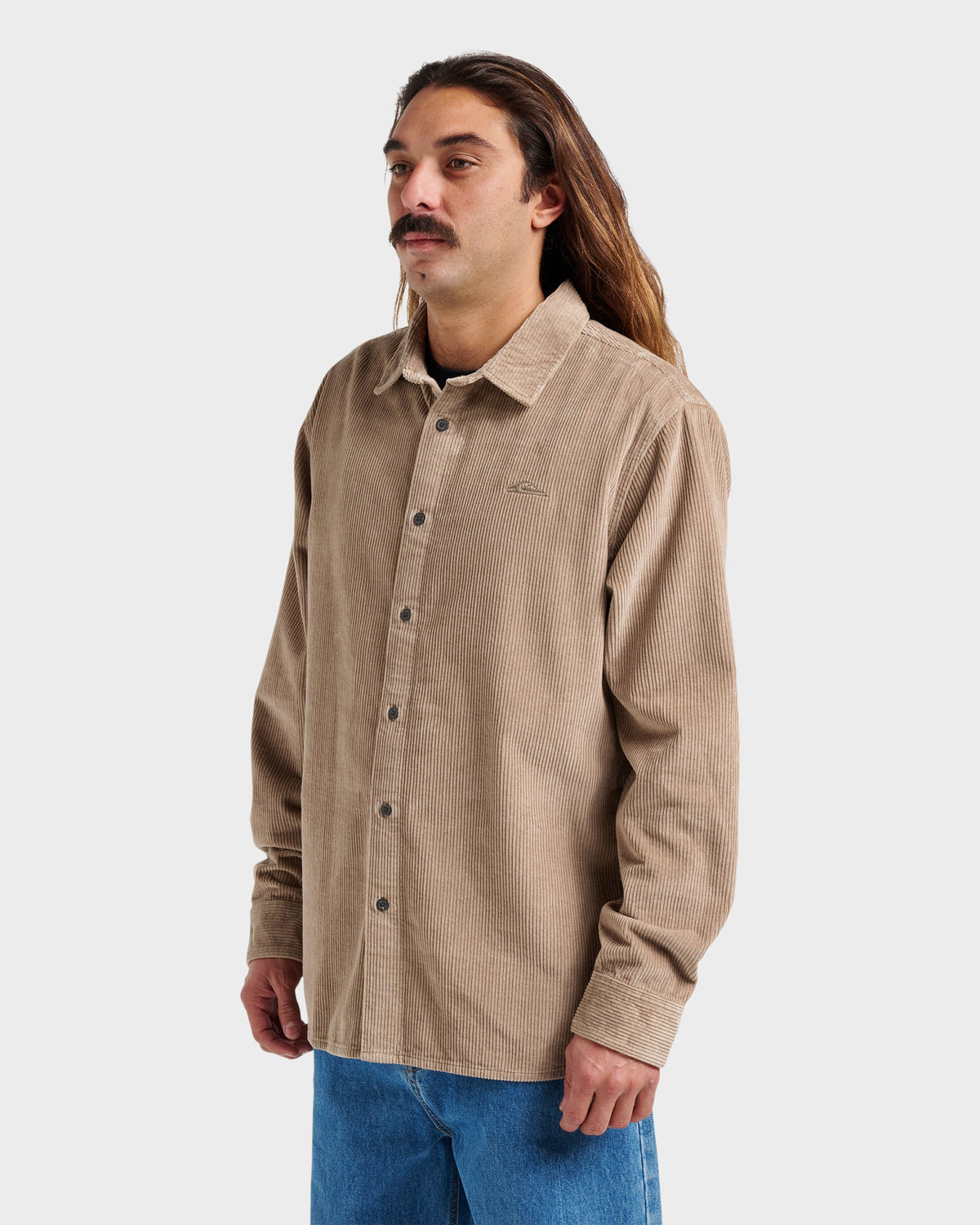 Cord Long Sleeve Shirt - Fallen Rock | Quick Silver