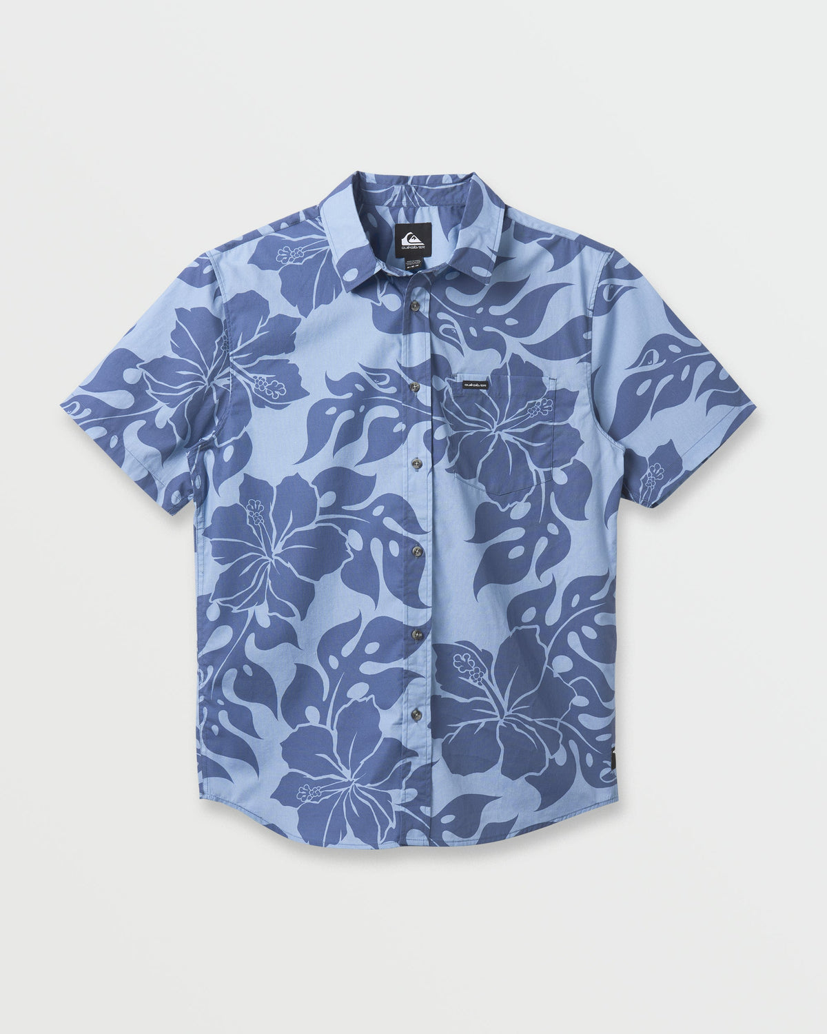Oceanview Classic Short Sleeve Shirt - Ashley Blue | Quick Silver