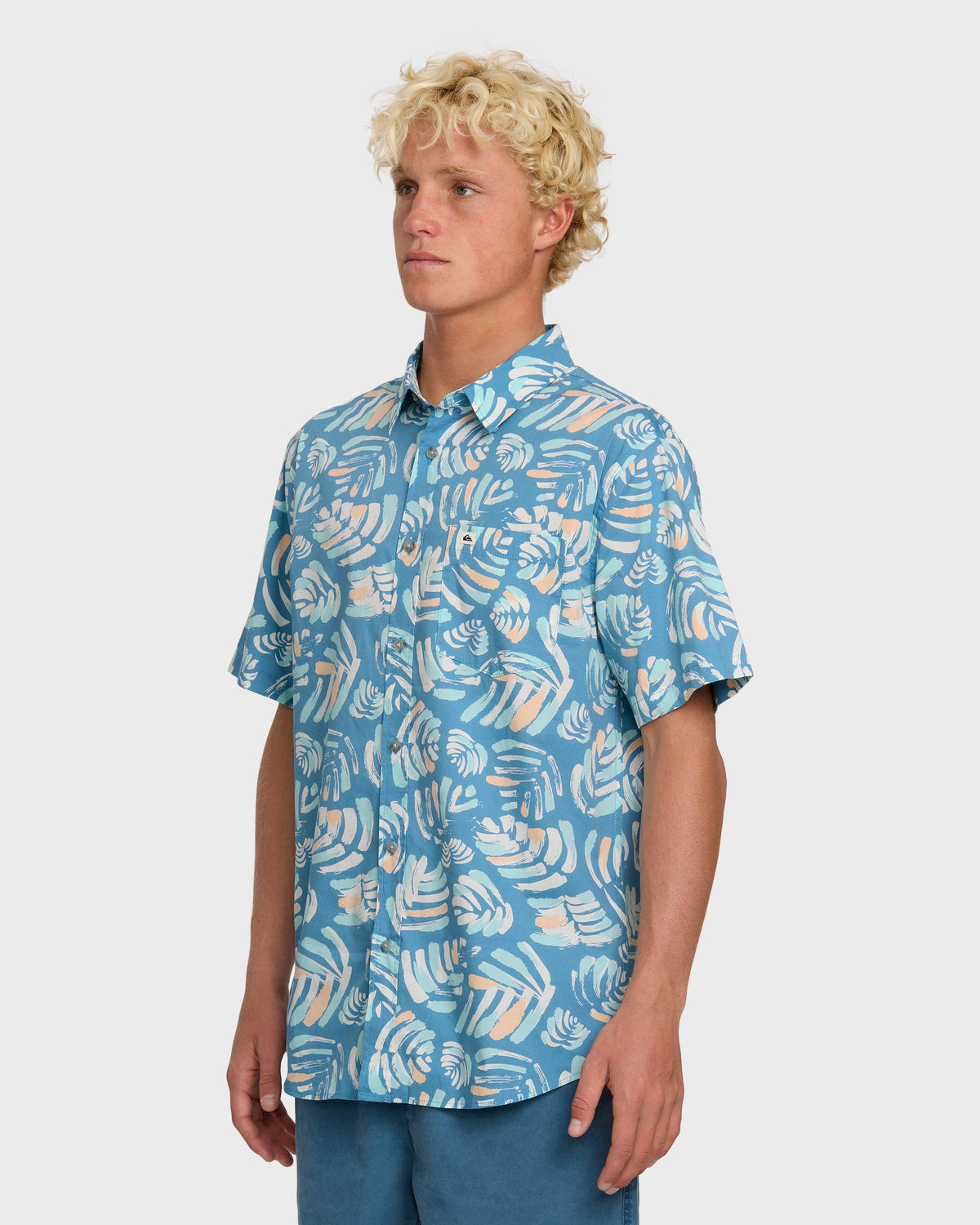 Shades Classic Stretch Short Sleeve Shirt - Niagara | Quick Silver
