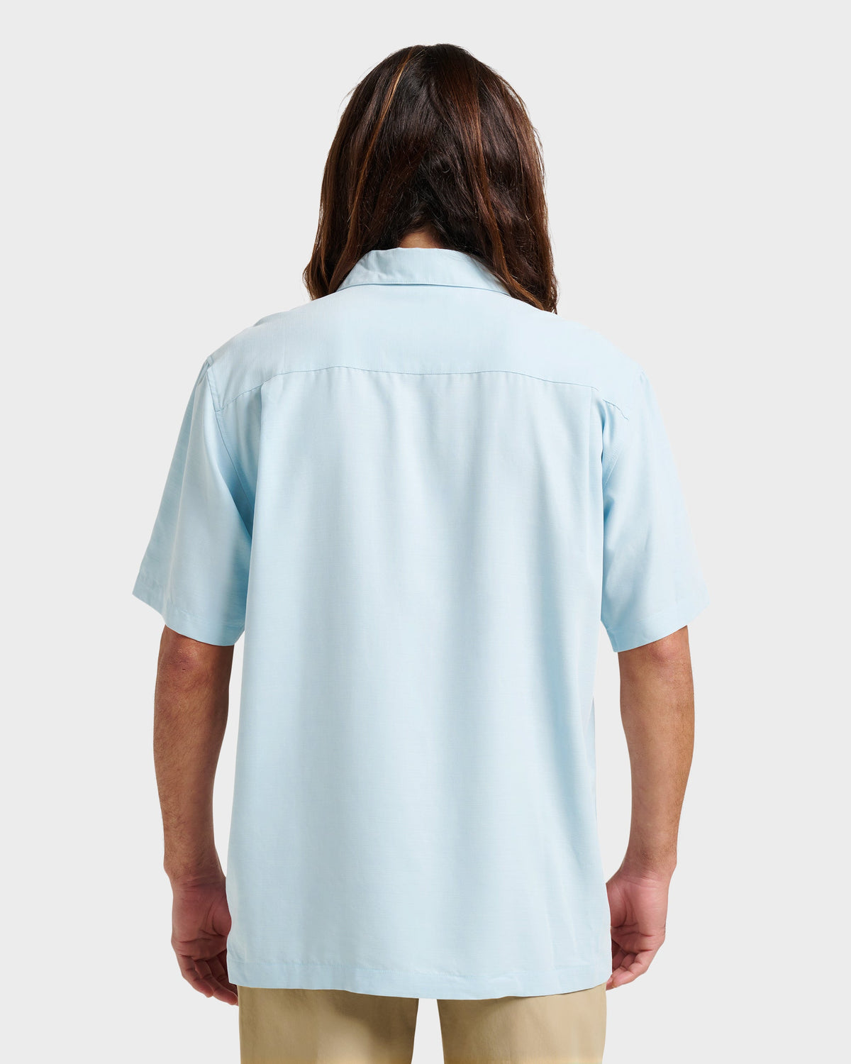 Waterman Tahiti Palms Premium Anti-Wrinkle Shirt - Sterling Blue | Quick Silver