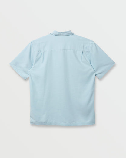 Waterman Tahiti Palms Premium Anti-Wrinkle Shirt - Sterling Blue | Quick Silver