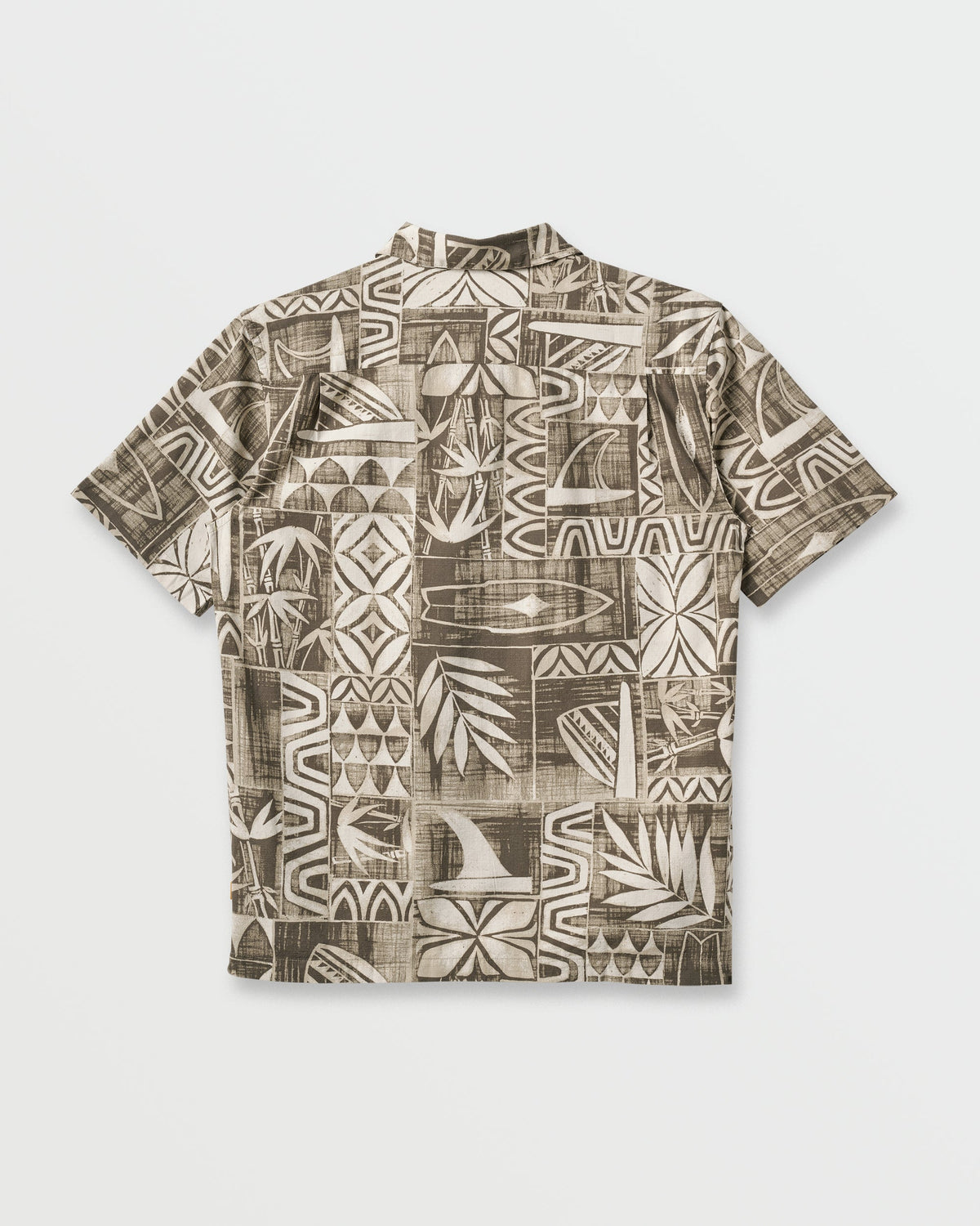 Waterman Talk Story Short Sleeve Shirt - Moonbeam | Quick Silver