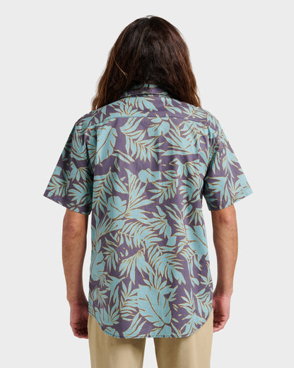 Palm Trip Classic Short Sleeve Shirt - Graystone | Quick Silver
