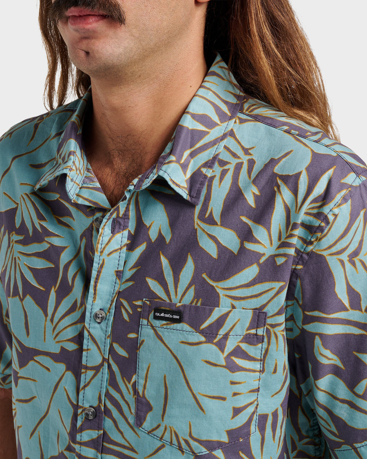 Palm Trip Classic Short Sleeve Shirt - Graystone | Quick Silver