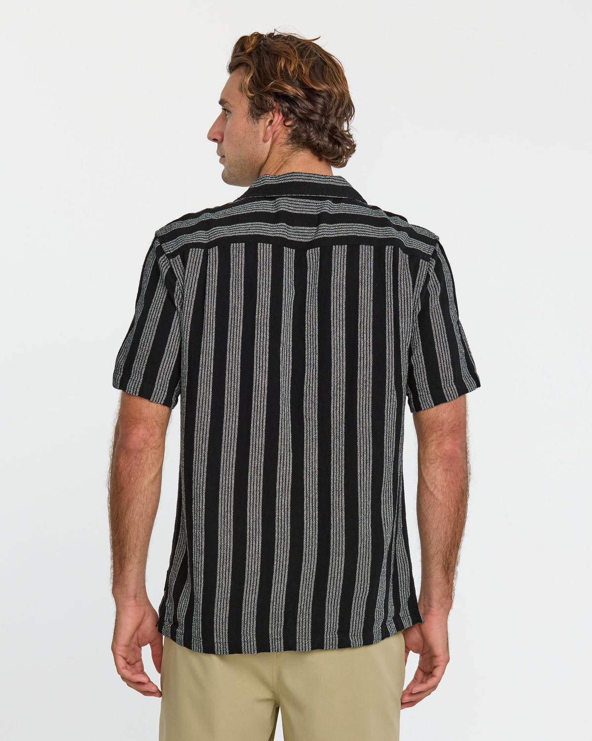 Nightfall Island Short Sleeve Shirt - Black | Quick Silver