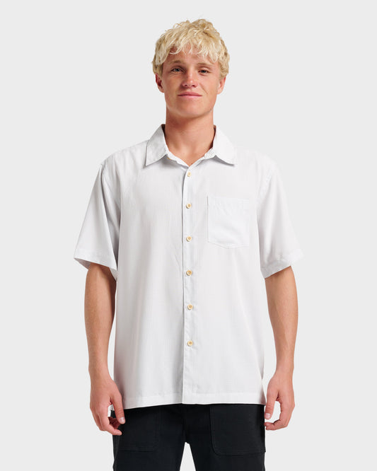 Waterman Check Out Shirt - White | Quick Silver