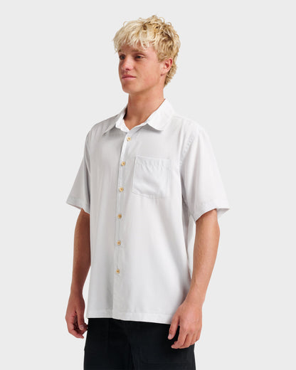Waterman Check Out Shirt - White | Quick Silver