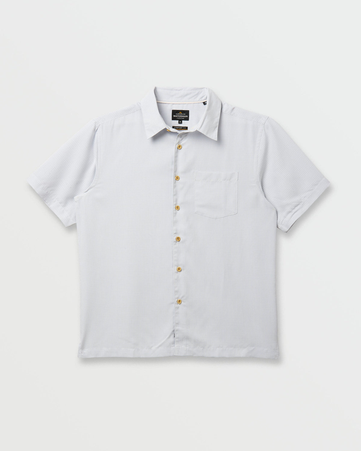 Waterman Check Out Shirt - White | Quick Silver