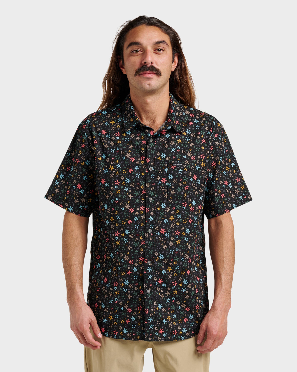 Ditsy Mini Classic Short Sleeve Shirt - Eclipse | Quick Silver