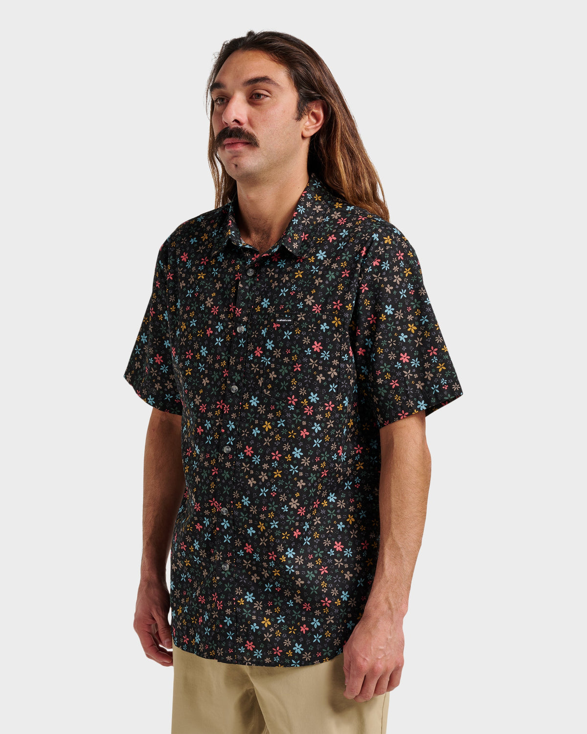 Ditsy Mini Classic Short Sleeve Shirt - Eclipse | Quick Silver