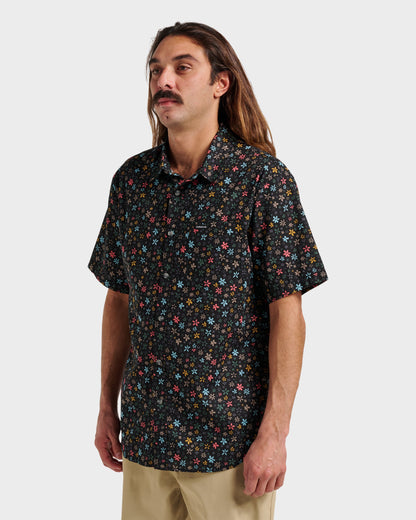 Ditsy Mini Classic Short Sleeve Shirt - Eclipse | Quick Silver