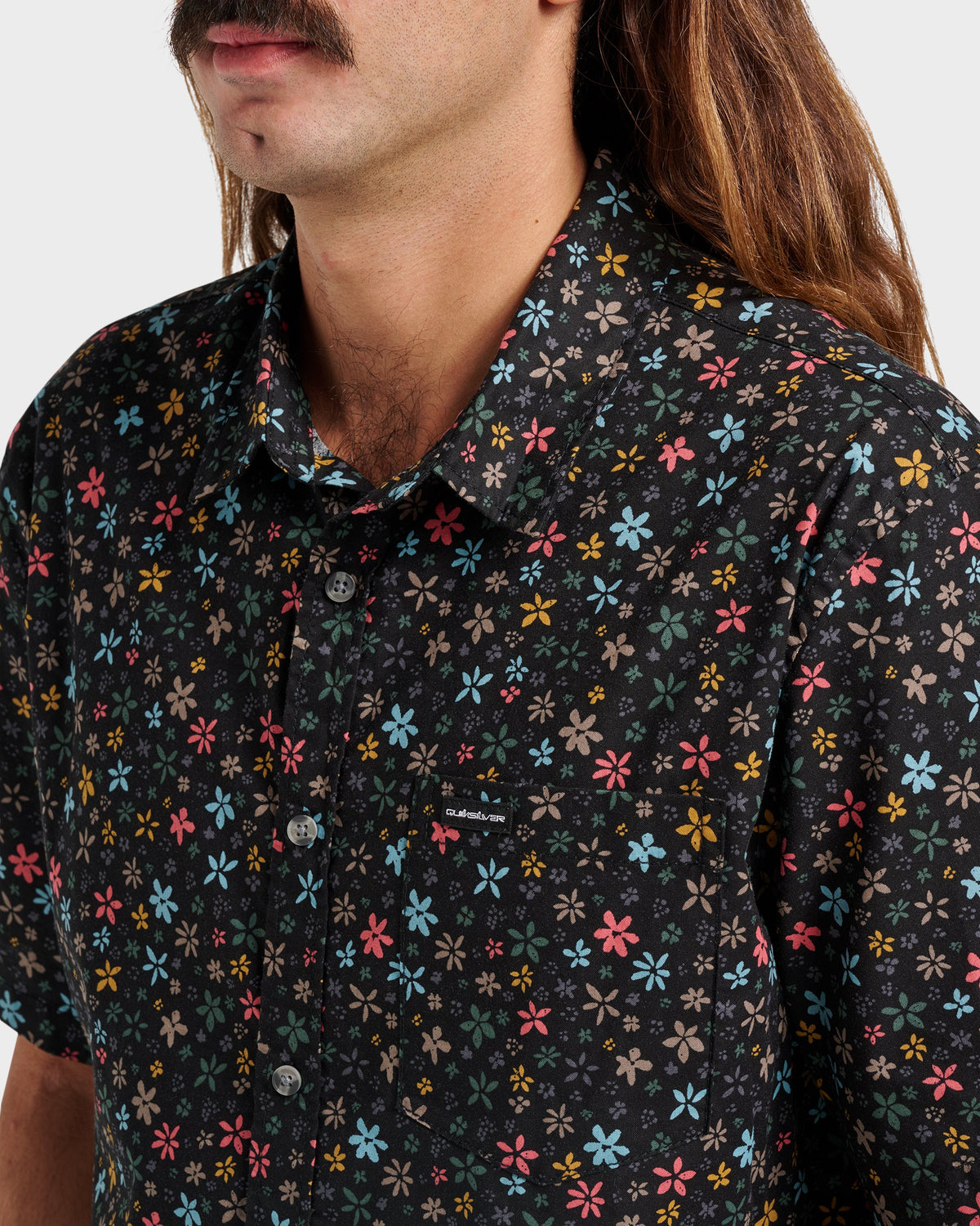 Ditsy Mini Classic Short Sleeve Shirt - Eclipse | Quick Silver
