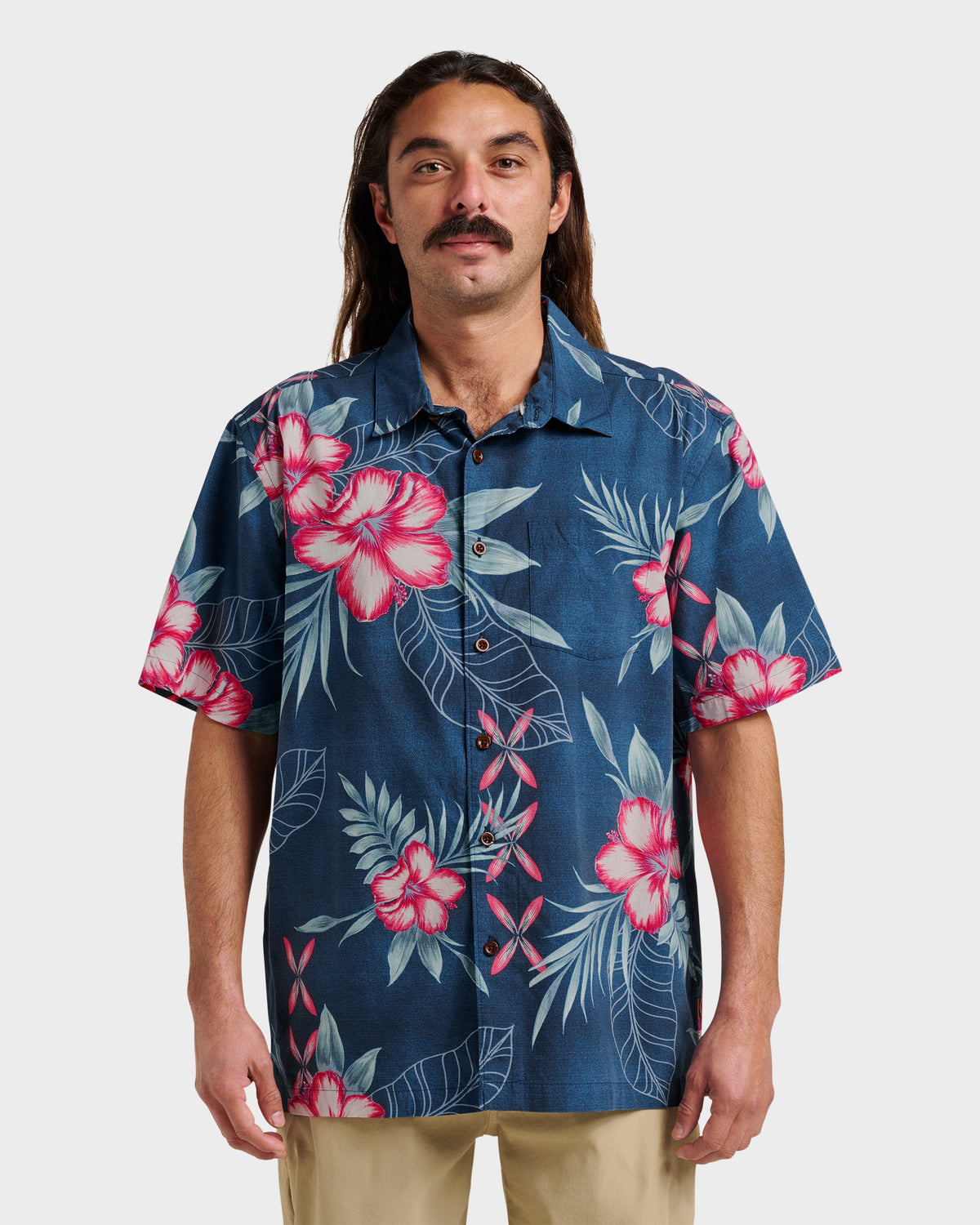 Waterman Playita Floral Shirt - Sargasso Sea | Quick Silver