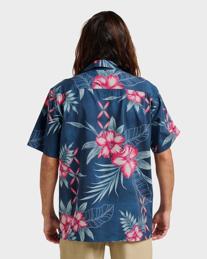 Waterman Playita Floral Shirt - Sargasso Sea | Quick Silver