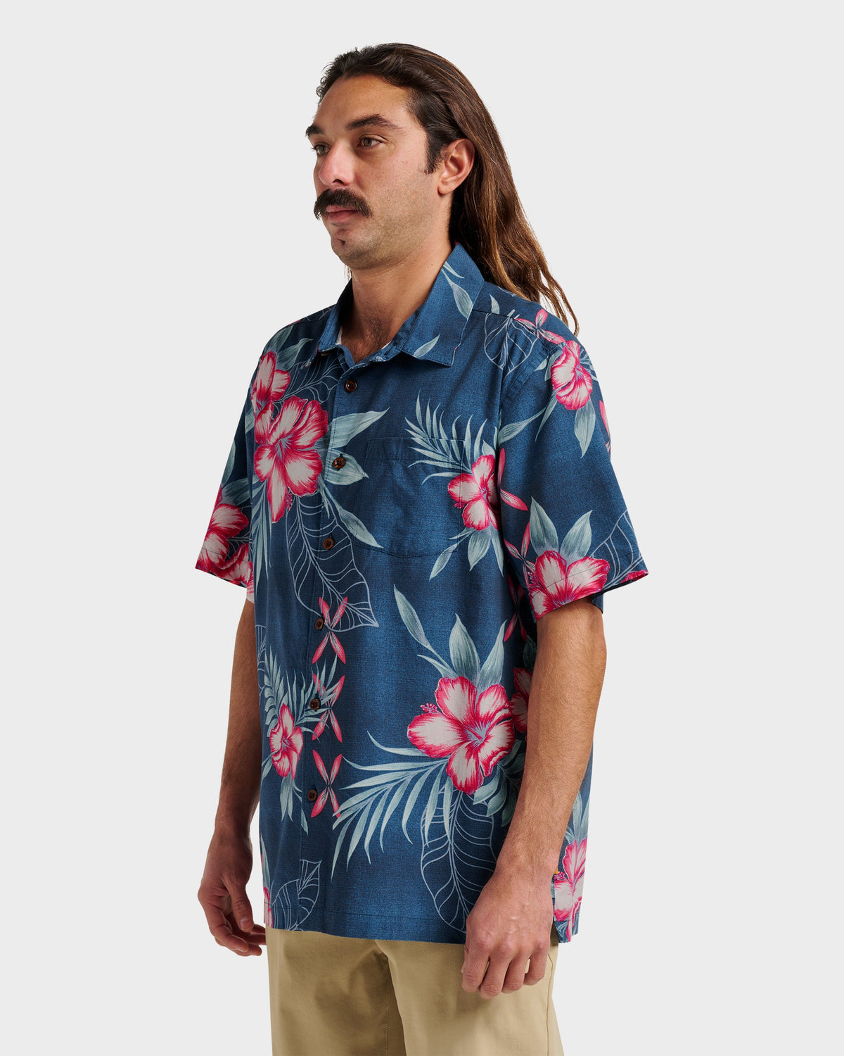 Waterman Playita Floral Shirt - Sargasso Sea | Quick Silver