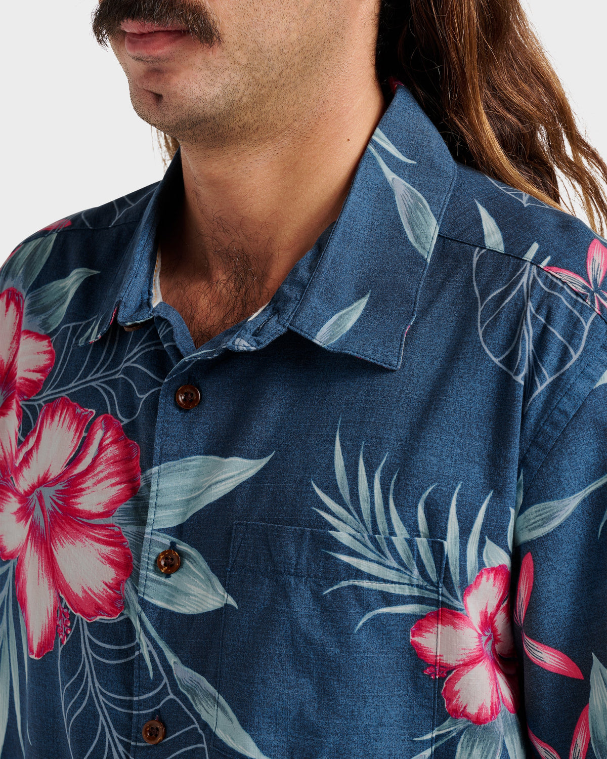 Waterman Playita Floral Shirt - Sargasso Sea | Quick Silver