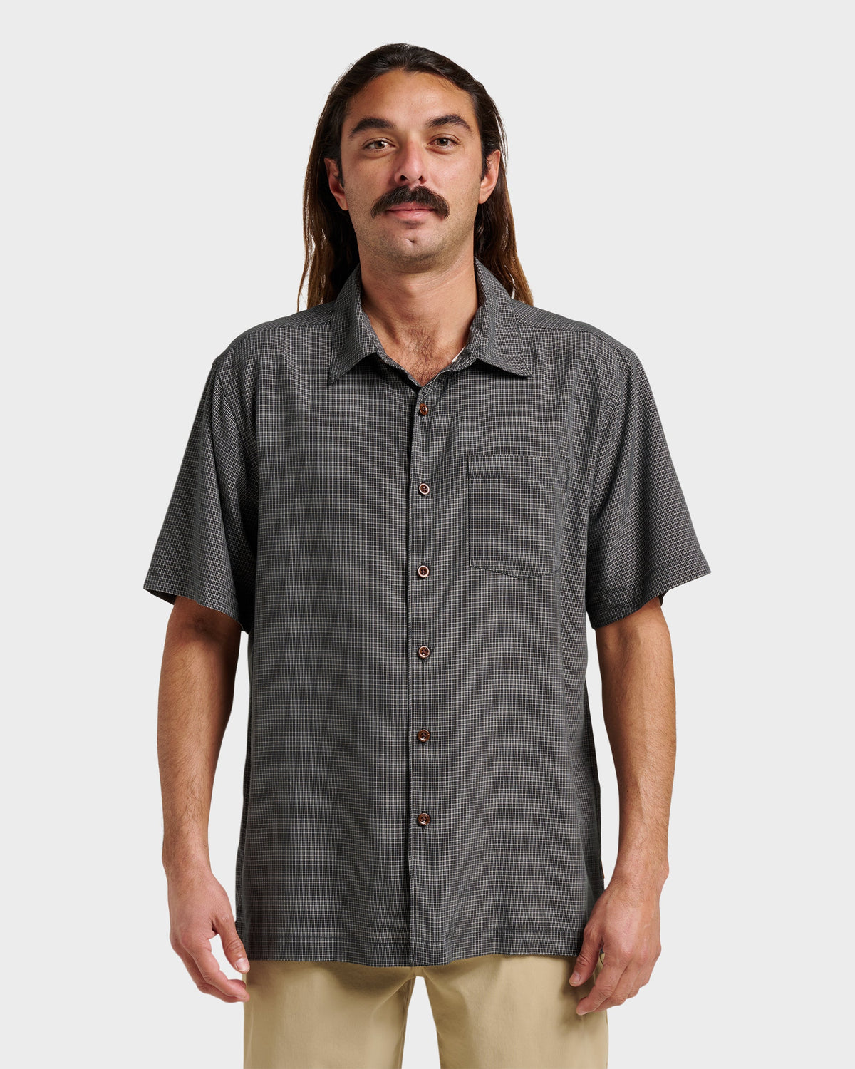 Waterman Check Out Shirt - Phantom | Quick Silver
