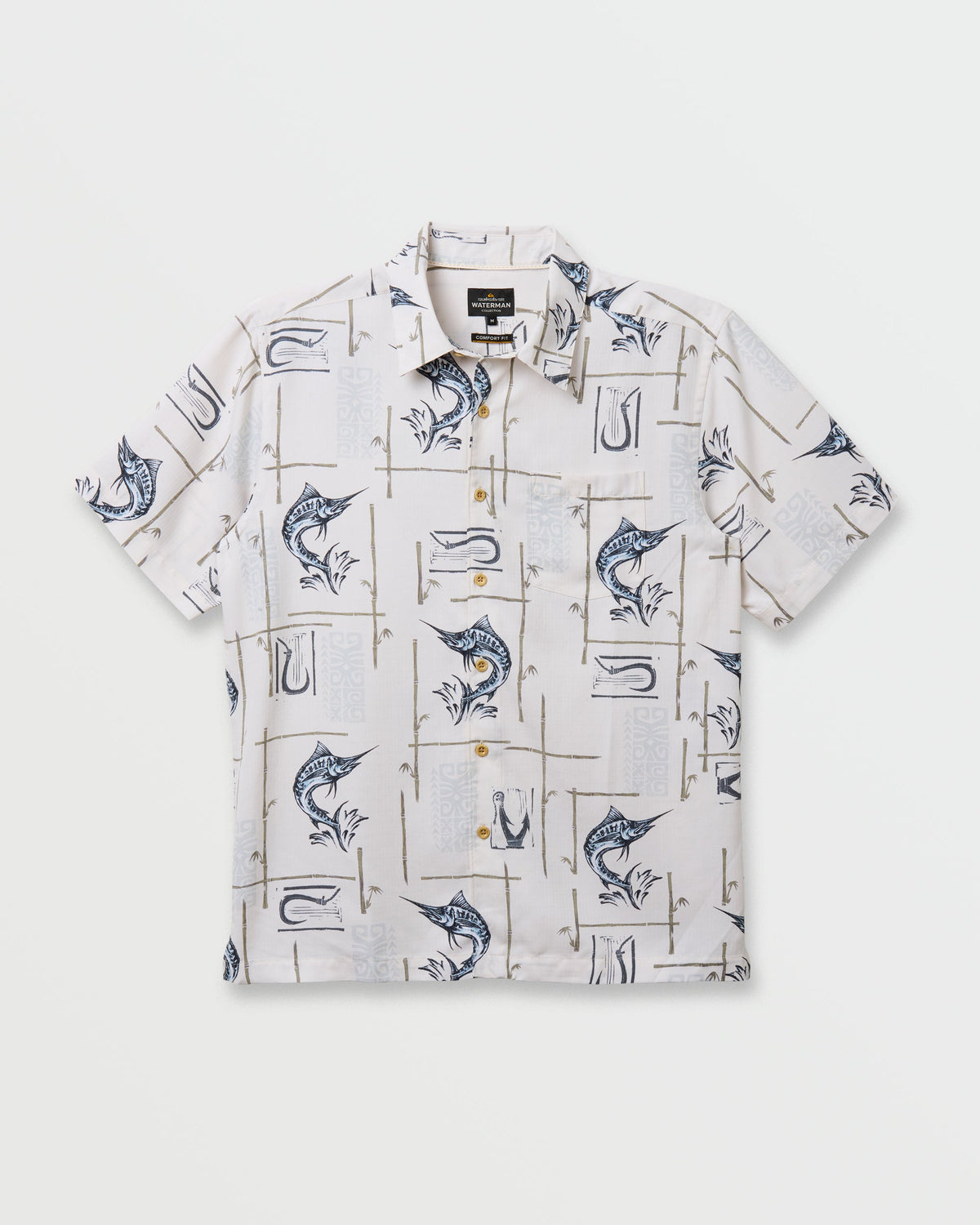 Waterman Big Day Short Sleeve Shirt - White | Quick Silver
