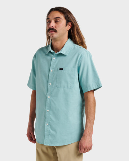 Shoreline Classic Short Sleeve Shirt - Dusty Turquoise | Quick Silver