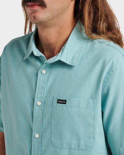 Shoreline Classic Short Sleeve Shirt - Dusty Turquoise | Quick Silver